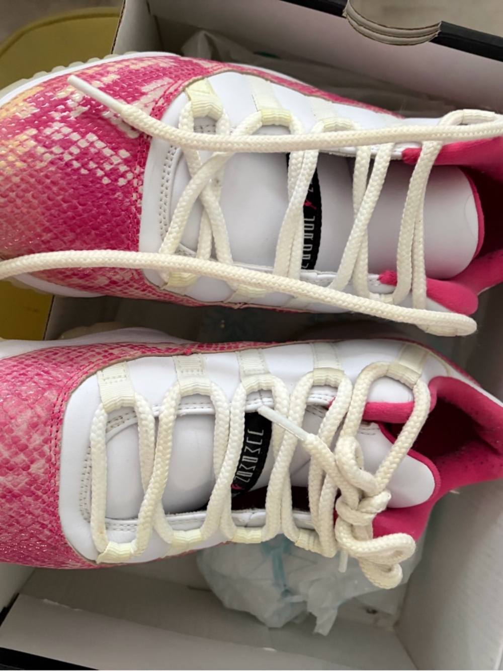 Jordan’s snakeskin women’s 8.5